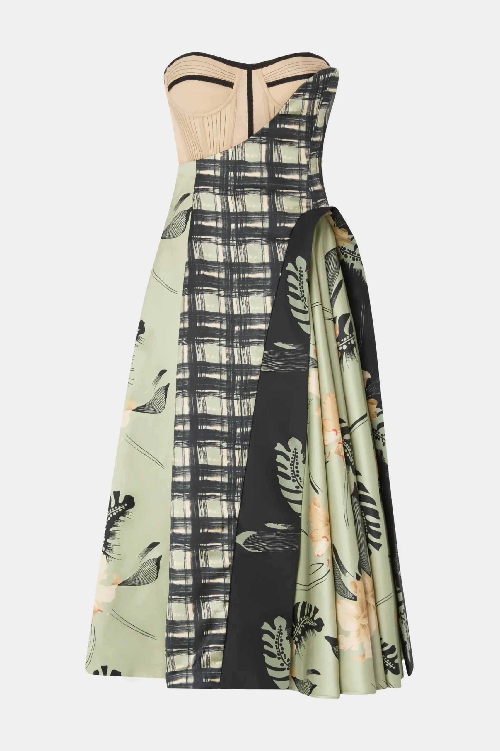 Outlet Antonio Marras Abito Bustier Stampa Ibiscus