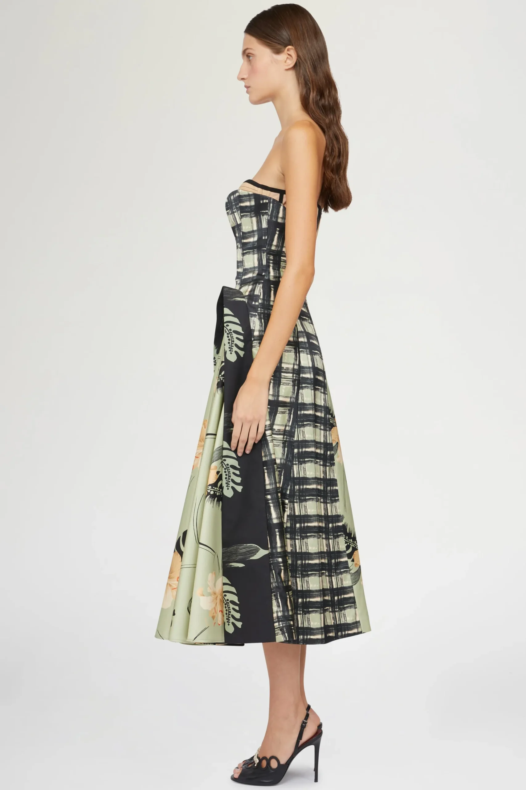 Outlet Antonio Marras Abito Bustier Stampa Ibiscus