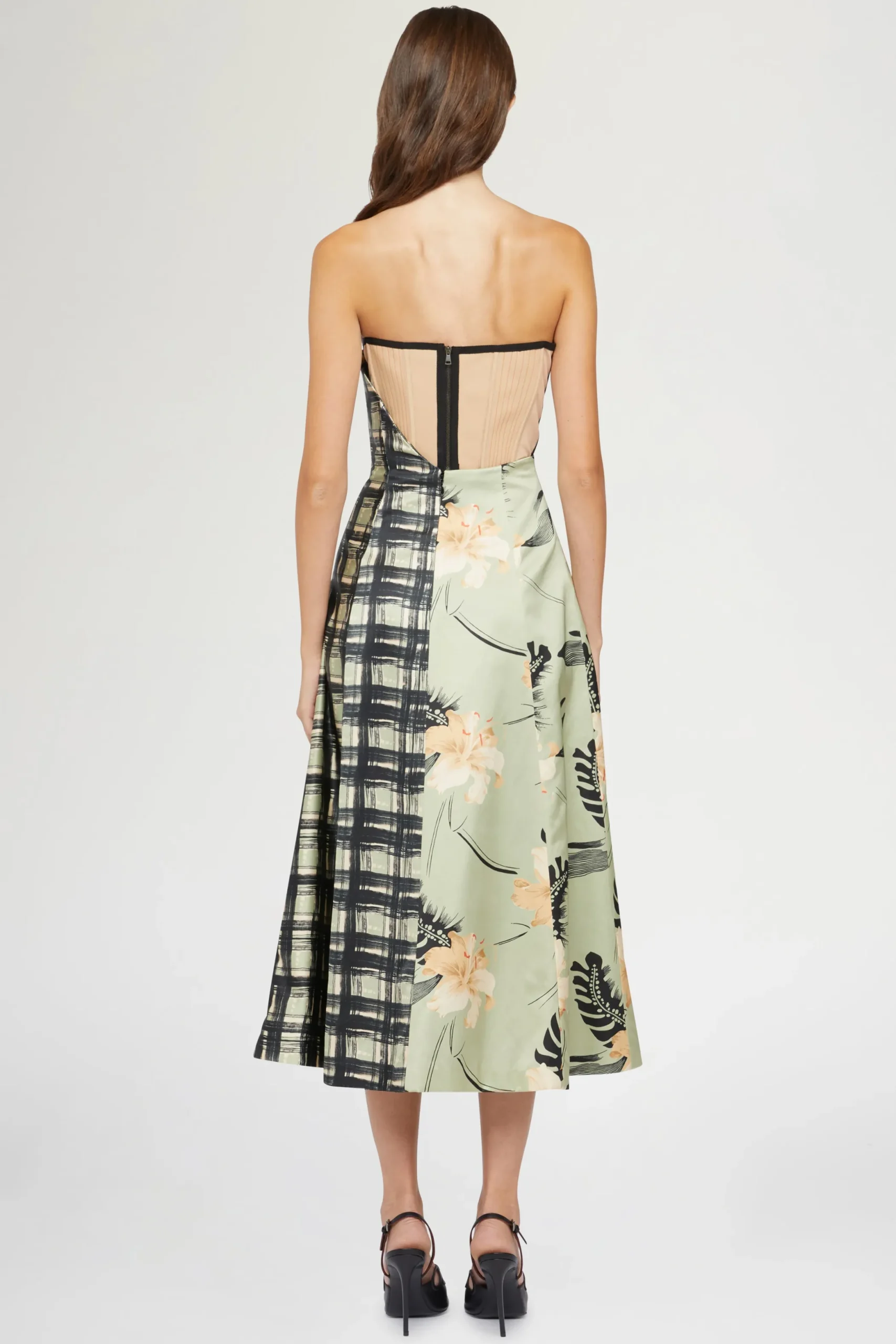 Outlet Antonio Marras Abito Bustier Stampa Ibiscus
