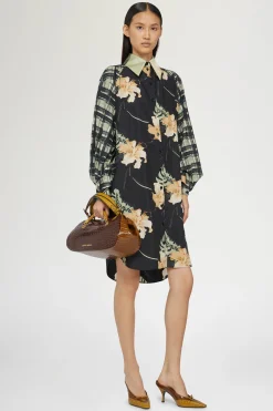 New Antonio Marras Abito Camicia Stampa Ibiscus