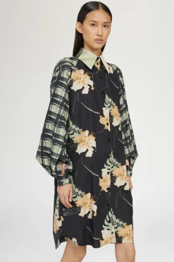 New Antonio Marras Abito Camicia Stampa Ibiscus