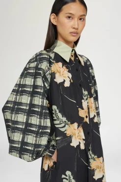 New Antonio Marras Abito Camicia Stampa Ibiscus