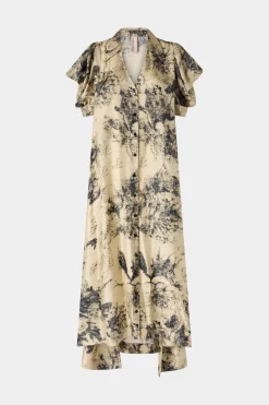 Hot Antonio Marras Abito Lungo Stampa Tropicale