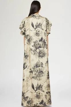 Hot Antonio Marras Abito Lungo Stampa Tropicale