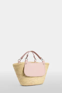Clearance Antonio Marras Borsa di Paglia Grande Rosa