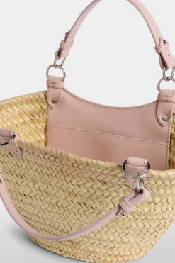 Outlet Antonio Marras Borsa di Paglia Media Rosa