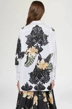 Clearance Antonio Marras Camicia Bianca Ibiscus Patchworks