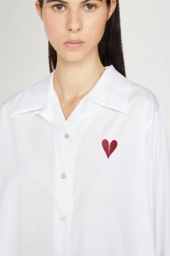 Clearance Antonio Marras Camicia Cuore Spezzato Bianca