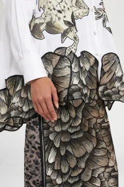 Clearance Antonio Marras Camicia Stampa Tropicale e Animalier