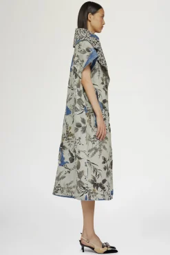 Outlet Antonio Marras Cappotto in Denim Stampa Tropicale