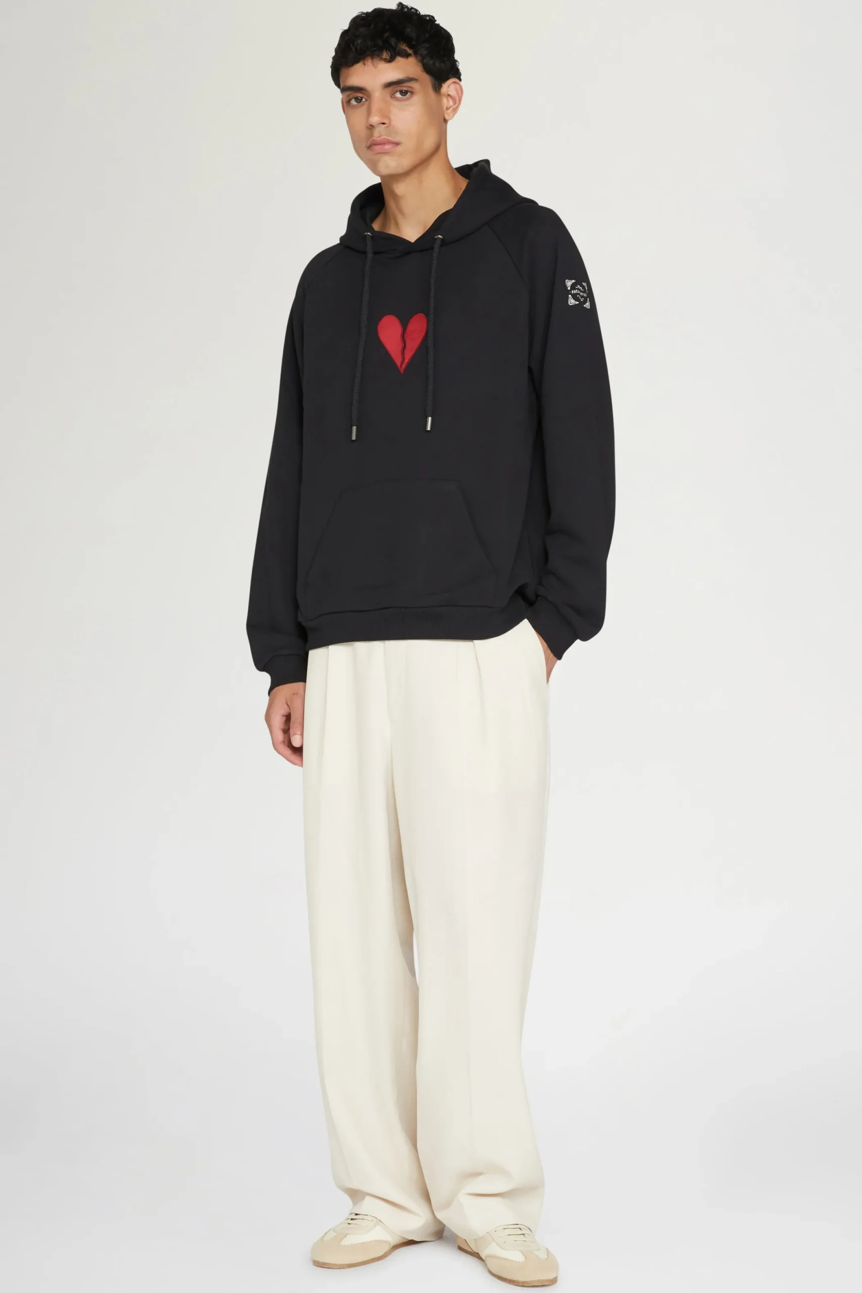 New Antonio Marras Felpa con cappuccio cuore spezzato