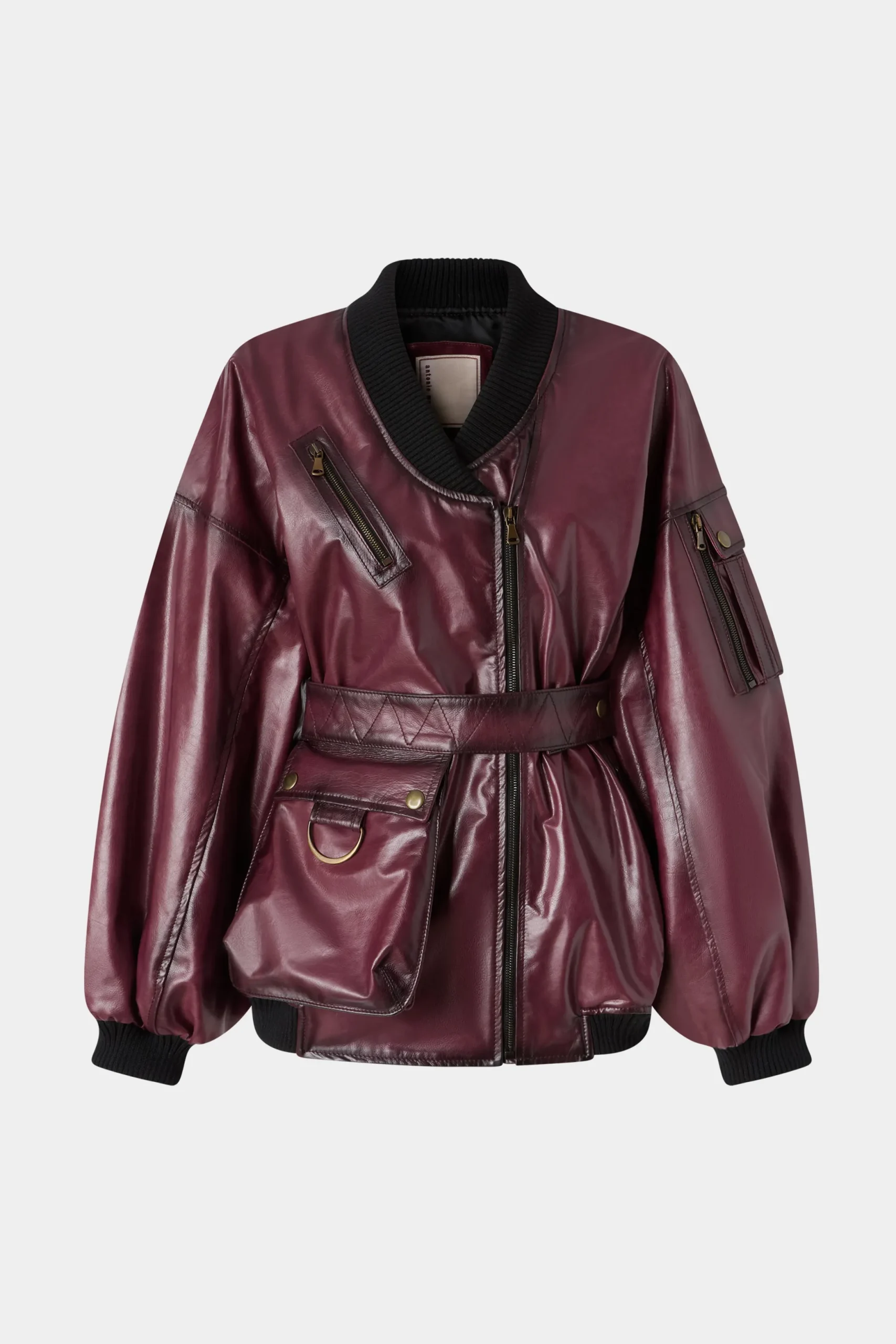 Hot Antonio Marras Giacca di Pelle Bordeaux