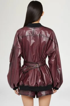 Hot Antonio Marras Giacca di Pelle Bordeaux