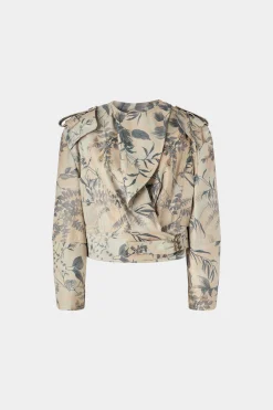 Discount Antonio Marras Giacca di Pelle Stampa Tropicale
