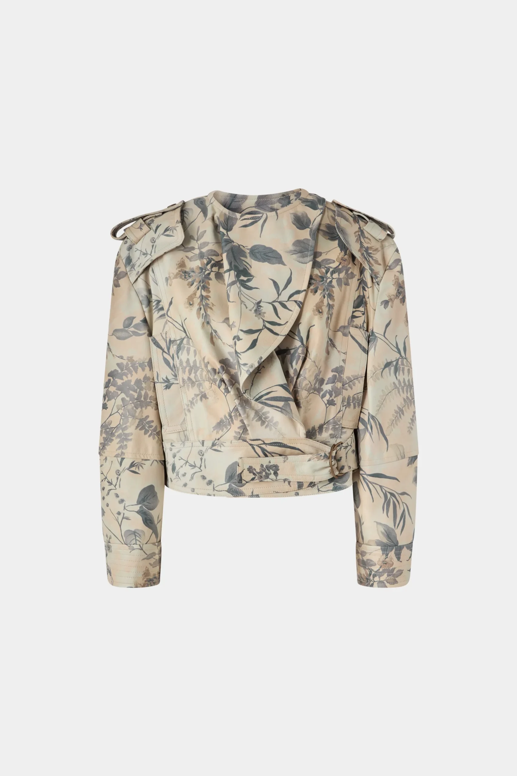 Discount Antonio Marras Giacca di Pelle Stampa Tropicale