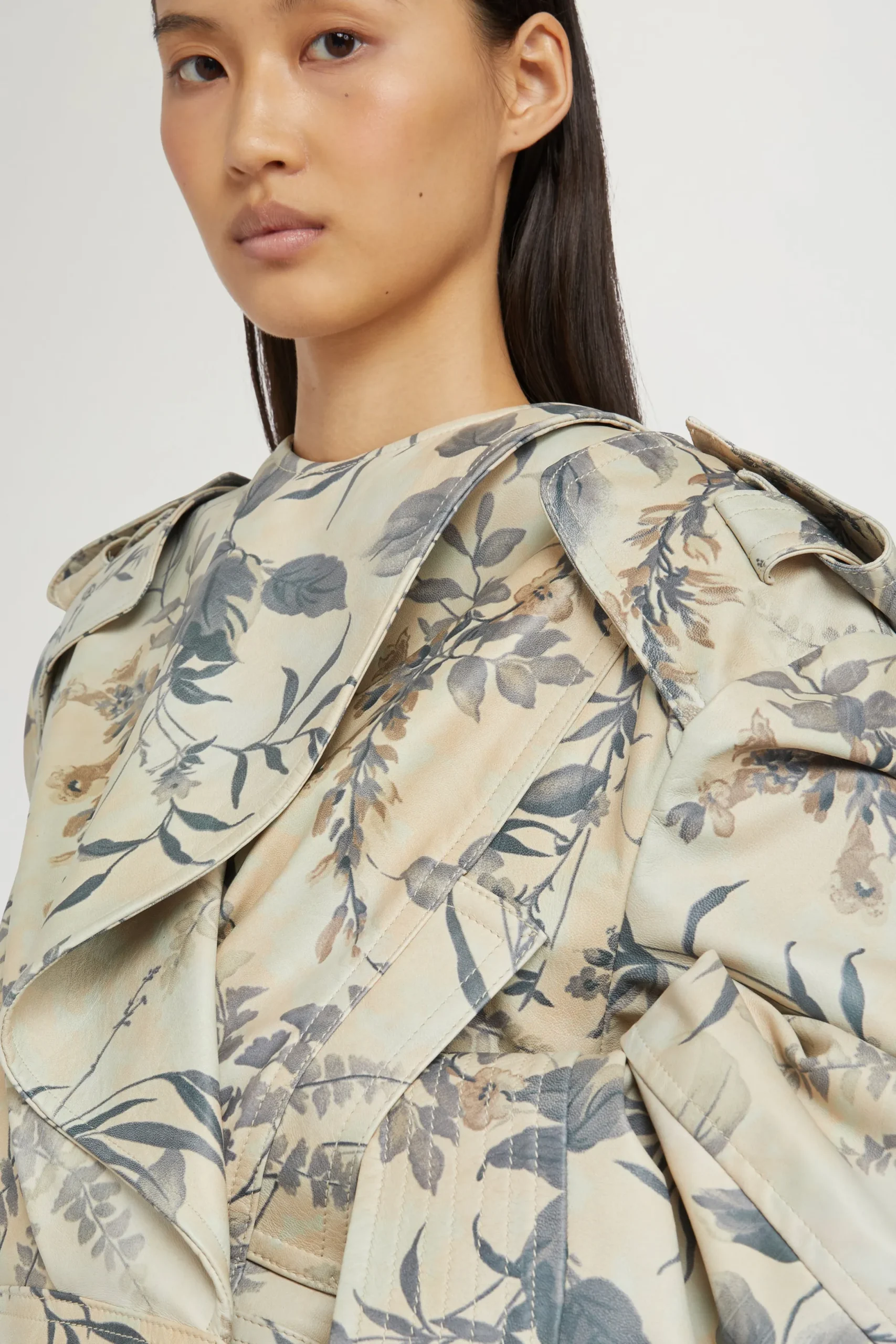 Discount Antonio Marras Giacca di Pelle Stampa Tropicale