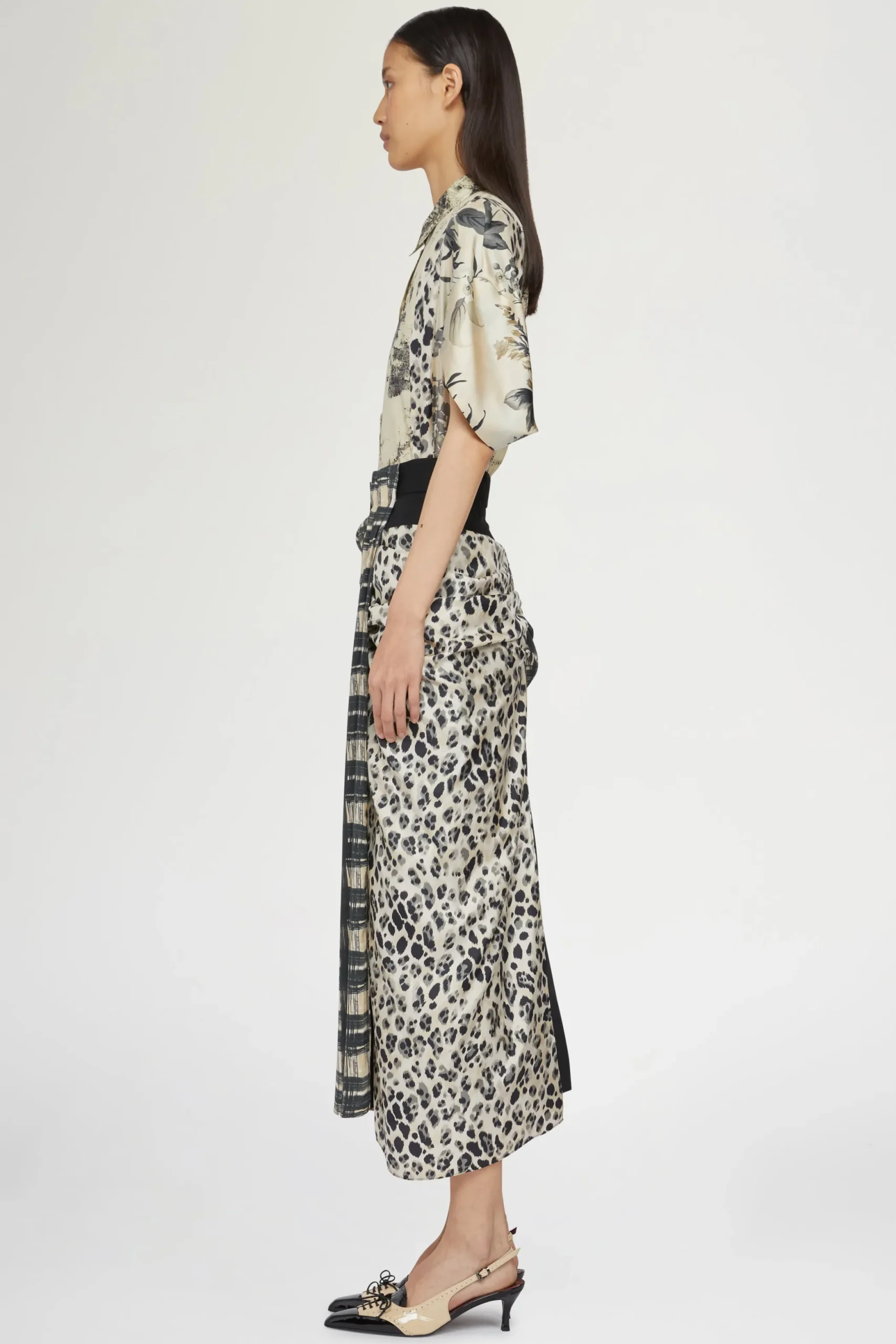 Clearance Antonio Marras Gonna in Seta Drappeggiata
