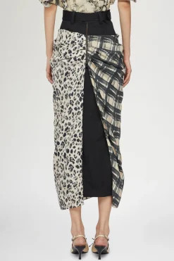 Clearance Antonio Marras Gonna in Seta Drappeggiata