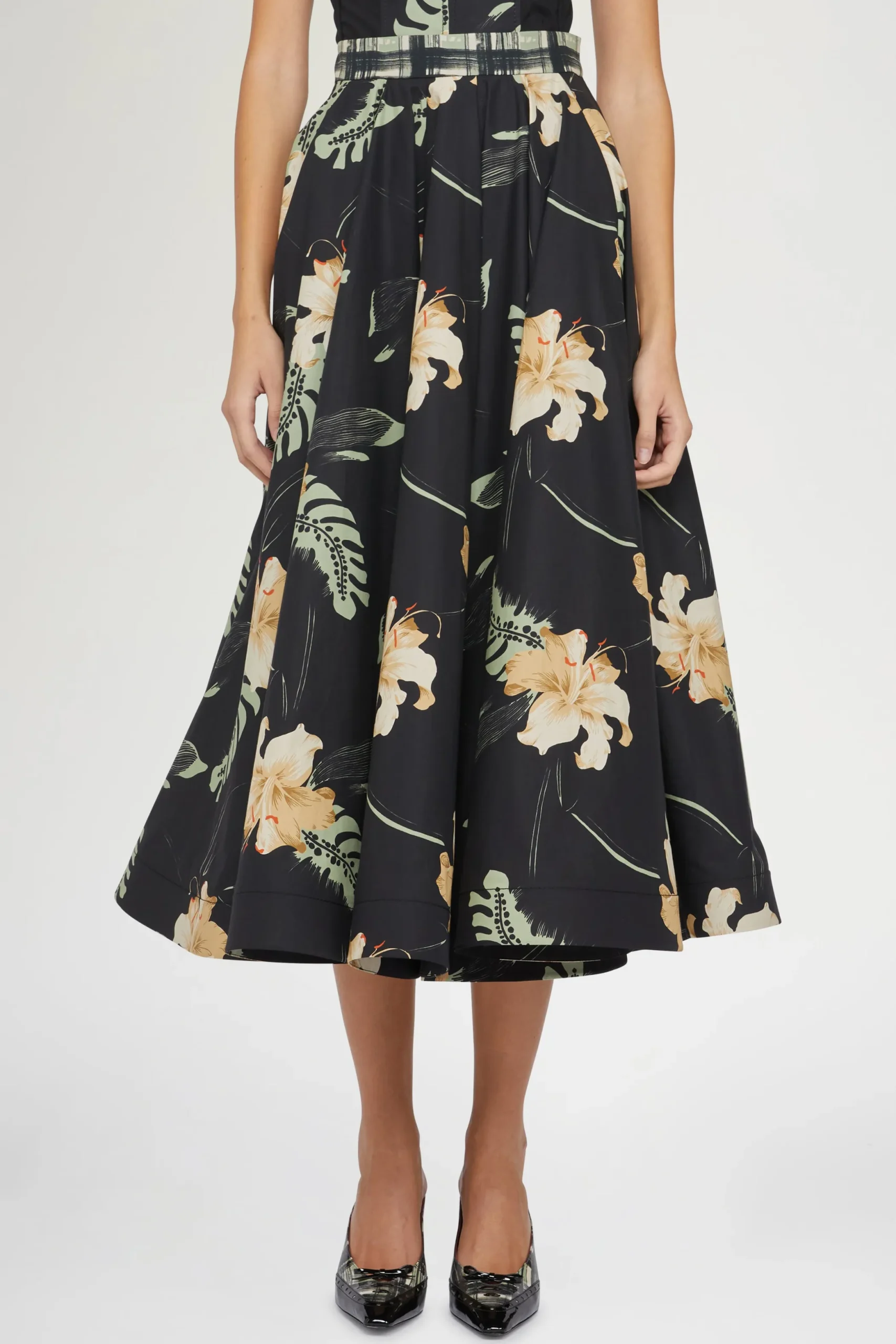 Sale Antonio Marras Gonna Midi Stampa Ibiscus