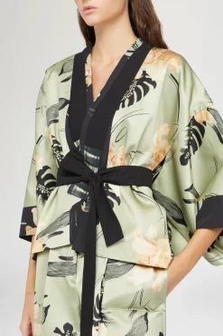 Outlet Antonio Marras Kimono Stampa Ibiscus