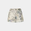 Online Antonio Marras Pantaloncini di Pelle Stampa Tropicale