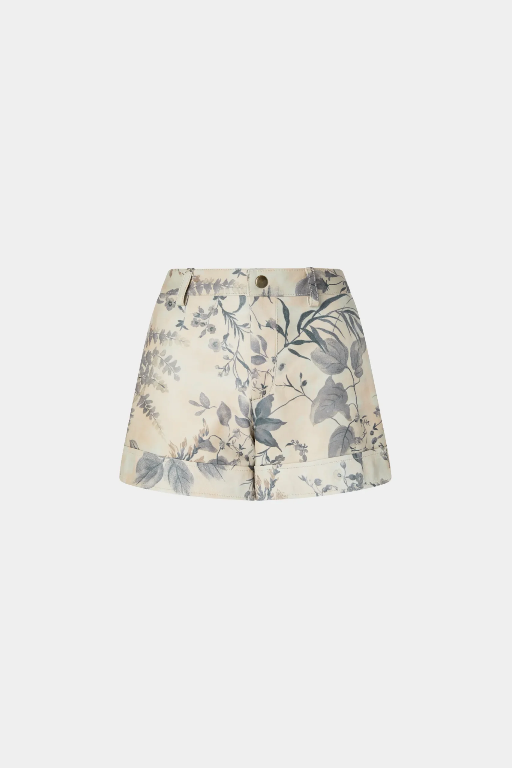 Online Antonio Marras Pantaloncini di Pelle Stampa Tropicale