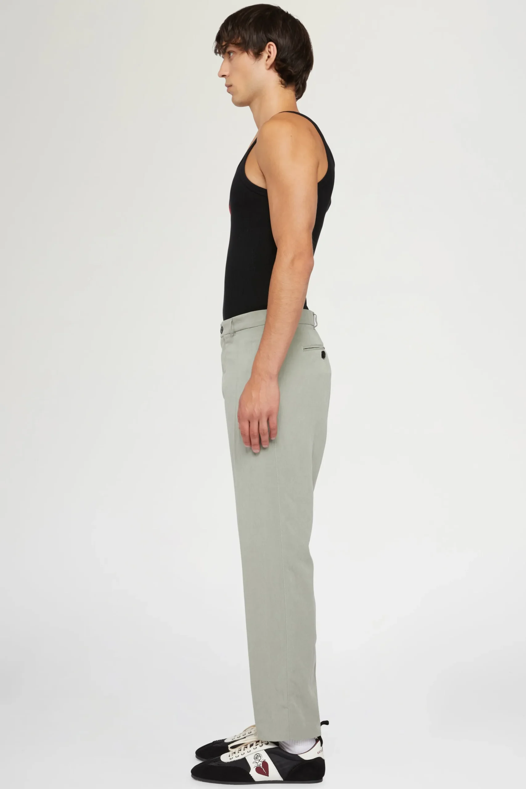 Clearance Antonio Marras Pantaloni Dritti Verde Salvia