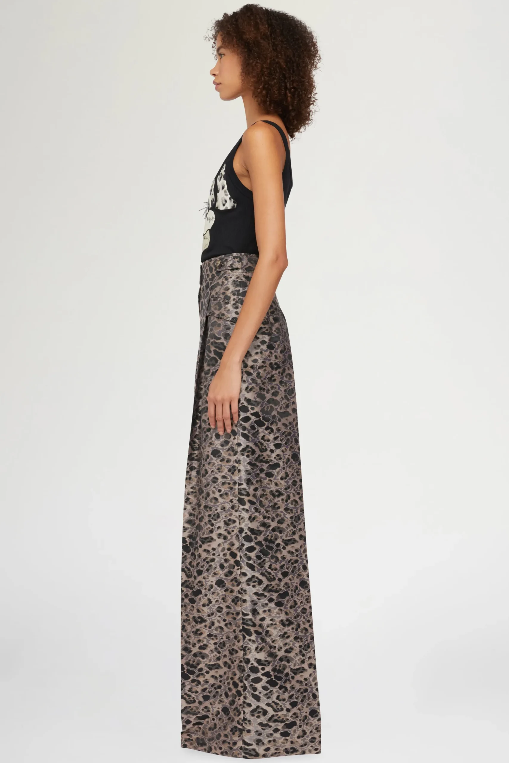 Fashion Antonio Marras Pantaloni Palazzo Stampa Animalier