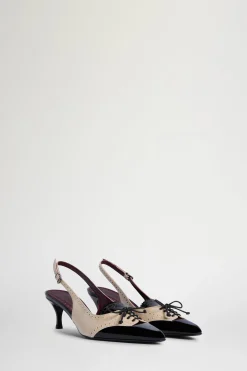Online Antonio Marras Slingback Nere & Ecrù