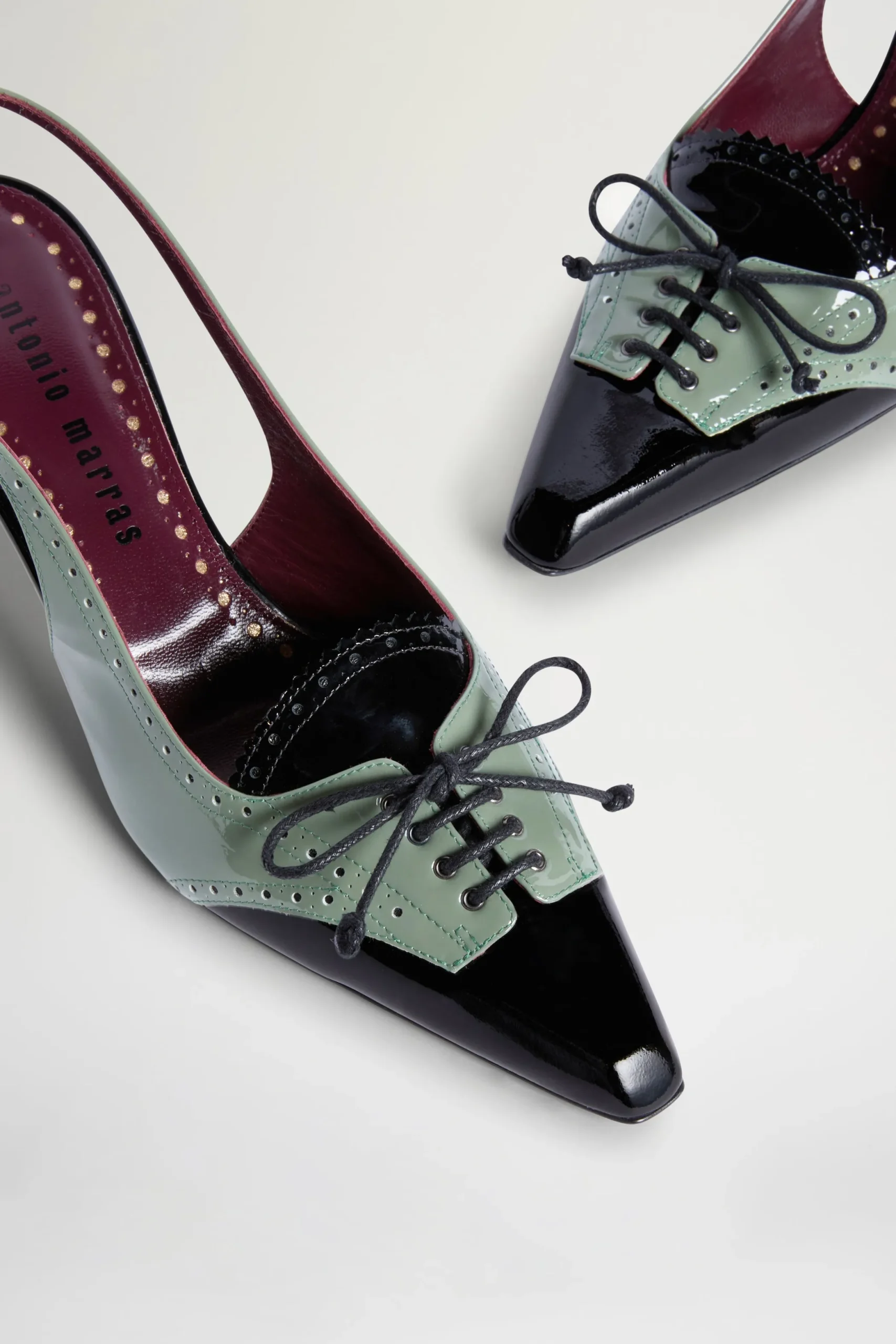 Outlet Antonio Marras Slingback Nere e Verdi