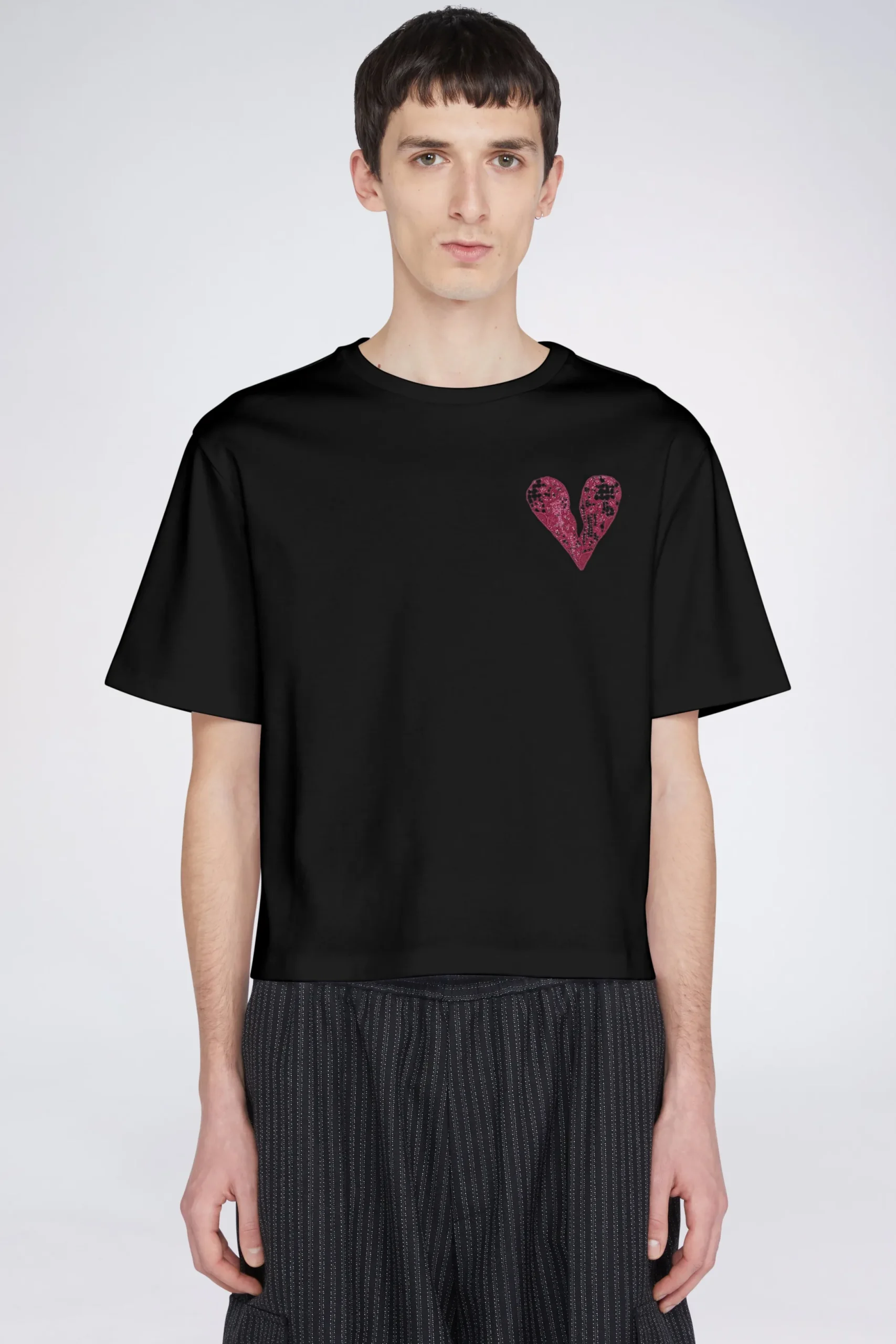 Discount Antonio Marras T-shirt Cuore Nero