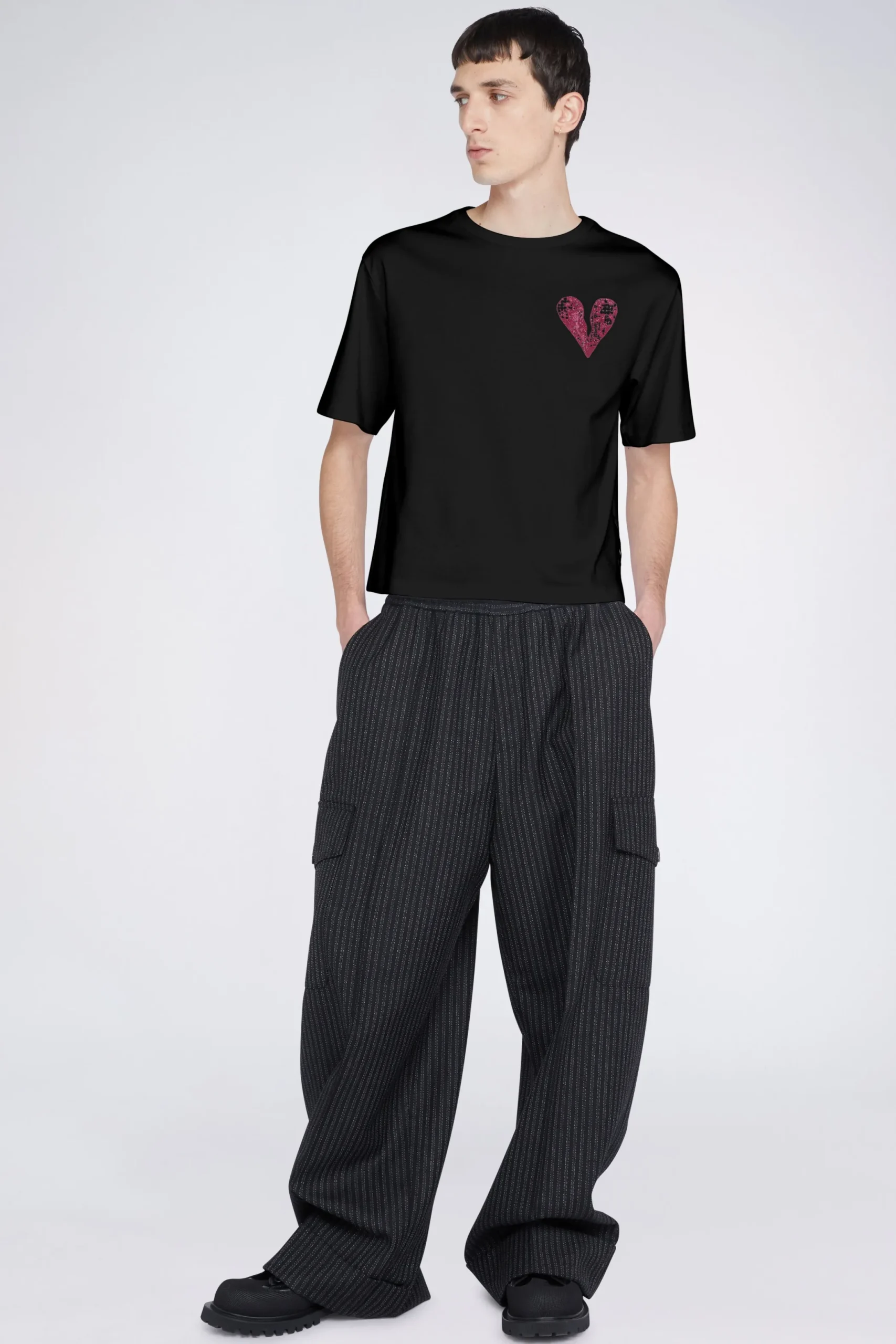 Discount Antonio Marras T-shirt Cuore Nero