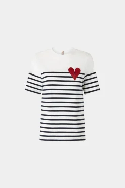 Sale Antonio Marras T-shirt Cuore Spezzato a Righe