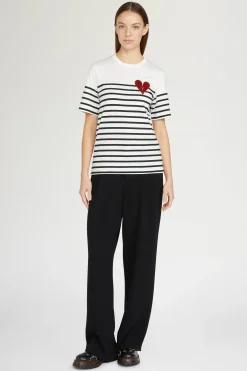 Sale Antonio Marras T-shirt Cuore Spezzato a Righe