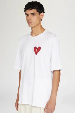 Online Antonio Marras T-shirt Cuore Spezzato Bianca