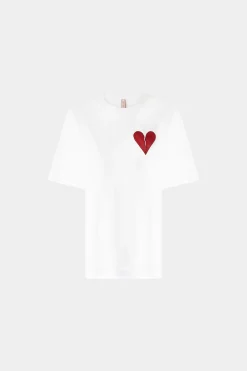 Fashion Antonio Marras T-shirt Cuore Spezzato Bianca