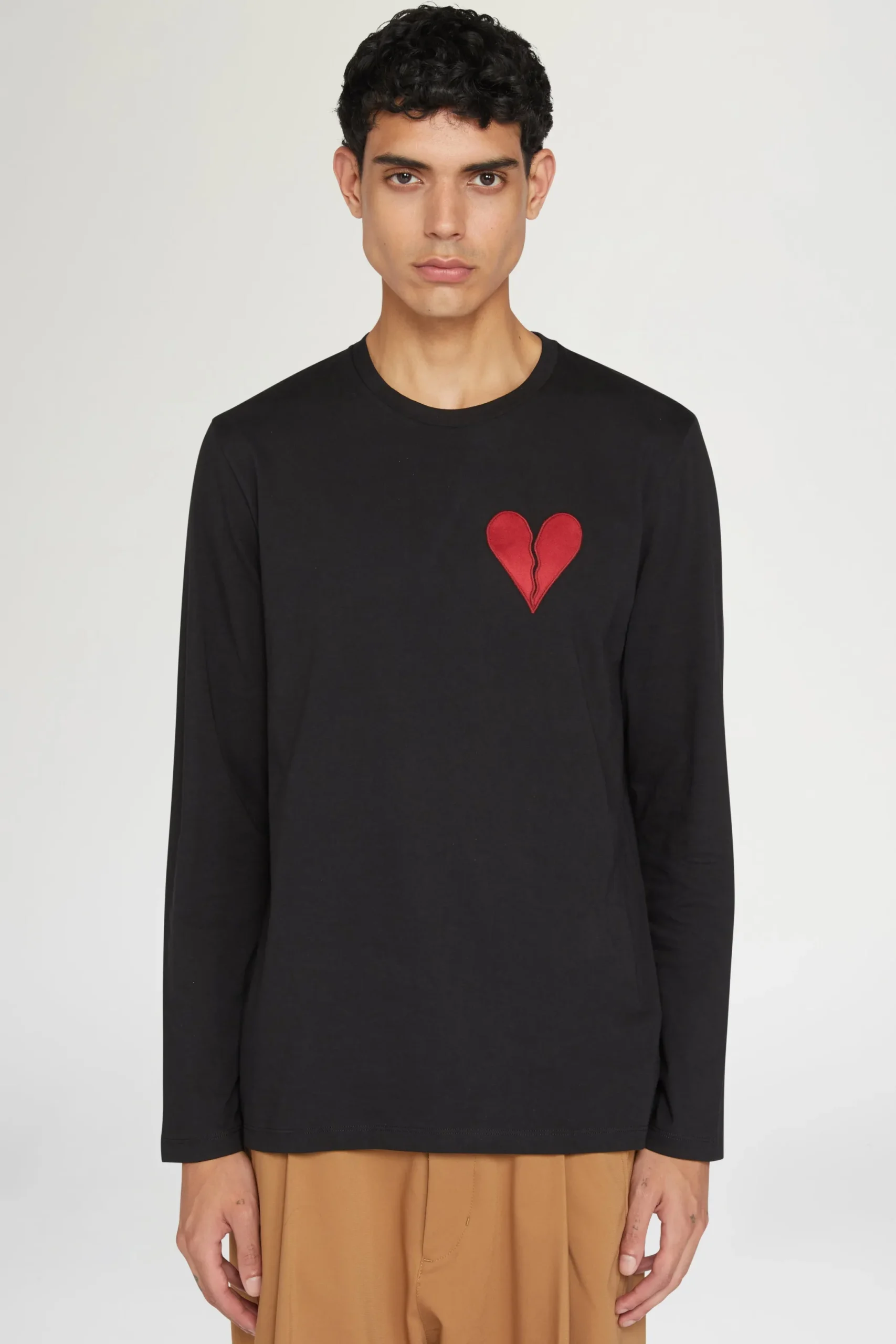 Fashion Antonio Marras T-shirt Cuore Spezzato Lunga Nera