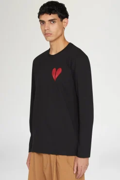 Fashion Antonio Marras T-shirt Cuore Spezzato Lunga Nera