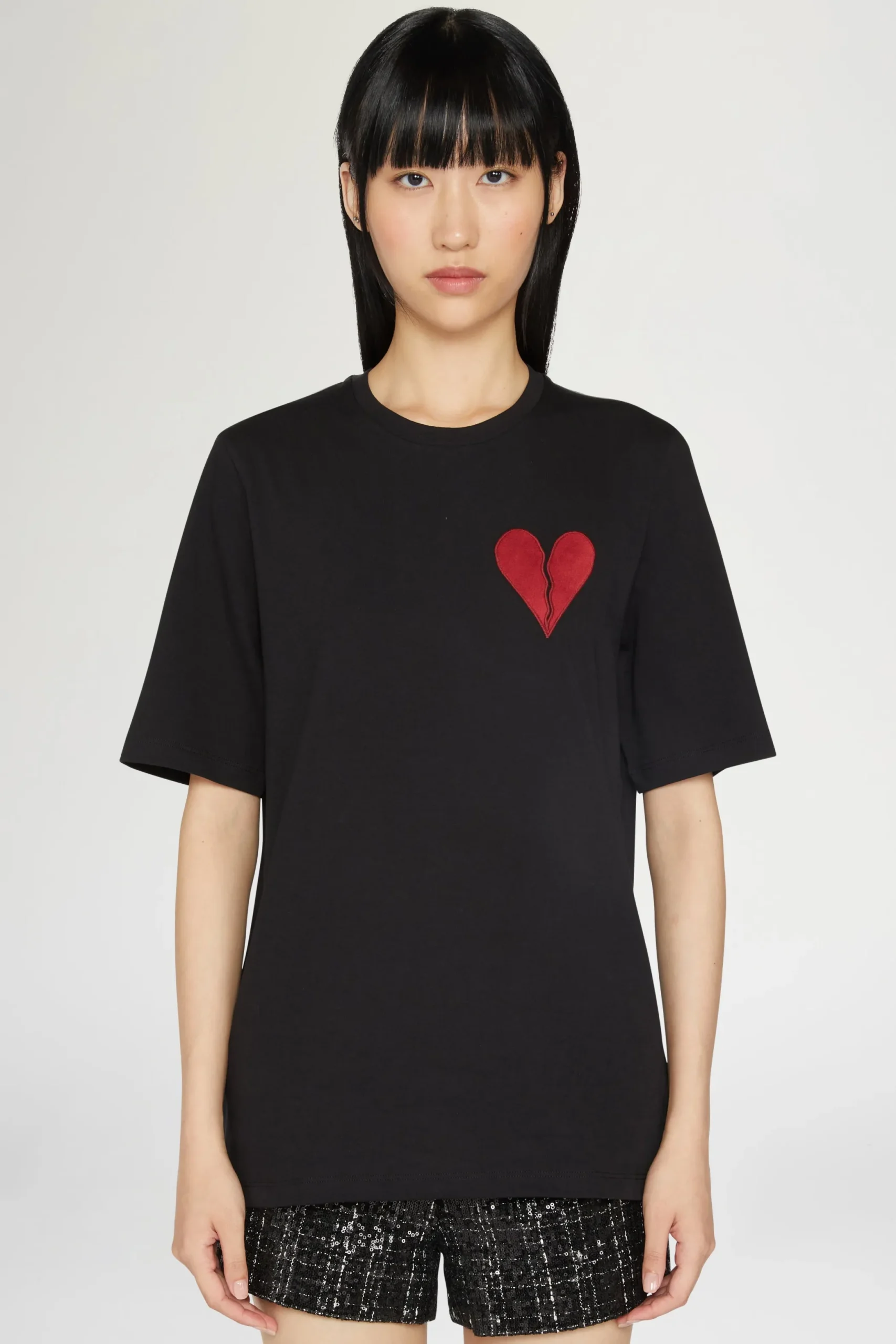 Outlet Antonio Marras T-shirt Cuore Spezzato Nera