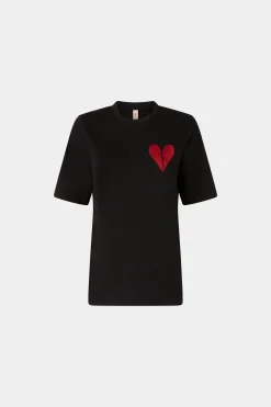 Outlet Antonio Marras T-shirt Cuore Spezzato Nera