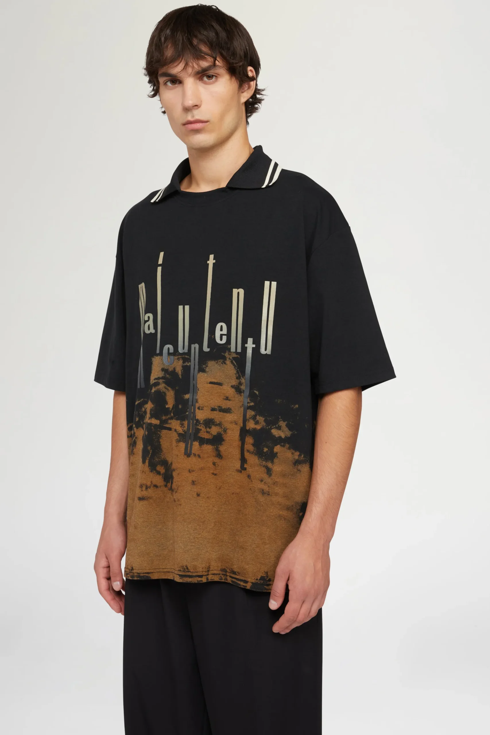 Fashion Antonio Marras T-shirt Nera & Marrone Maicuntentu