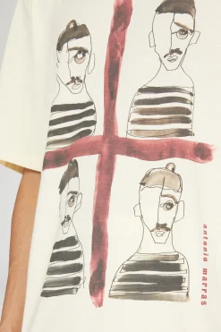 New Antonio Marras T-shirt Quattro Mori